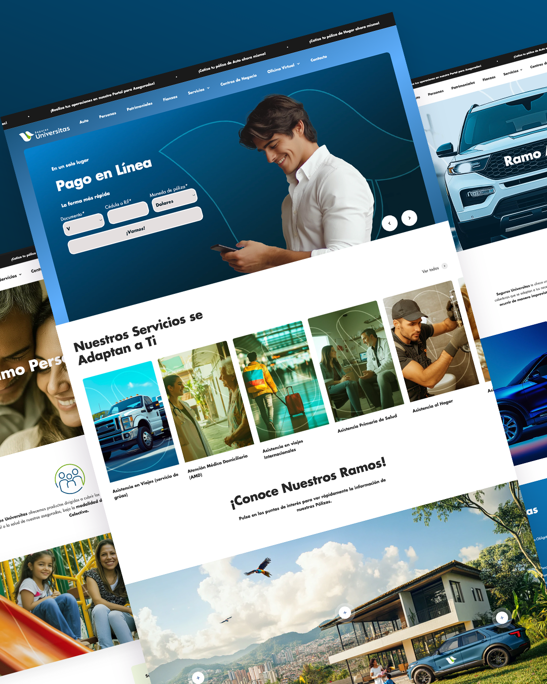 Seguros Universitas Portal Web y Asistente Virtual - LogosCorp