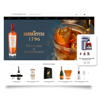 Imagen eCommerce Cliente Licores Mundiales