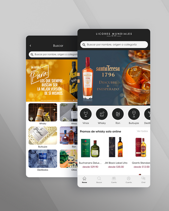 Licores Mundiales App Móvil - LogosCorp2022